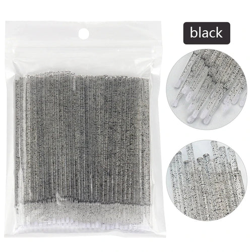 100Pcs Eyelash Cleaning Brush Lash Extension Micro Cotton Swab Individual Eyelashes Microbrush Beauty Makeup Clean Remover Tools